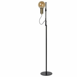 Luminaires Lucide Lampadaires Et Lampes Sur Pied|Lampadaire Lucide MALCOLM Noir, 1 lumière