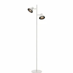 Luminaires Lucide Lampadaires Et Lampes Sur Pied|Lampadaire Lucide SENSAS Blanc, 2 lumières