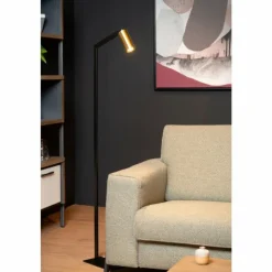 Luminaires Lucide Lampadaires Et Lampes Sur Pied|Lampadaire Lucide SYBIL Noir, 1 lumière