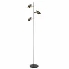 Luminaires Lucide Lampadaires Et Lampes Sur Pied|Lampadaire Lucide TUNDRAN Noir, 3 lumières