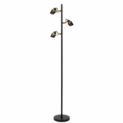Luminaires Lucide Lampadaires Et Lampes Sur Pied|Lampadaire Lucide TUNDRAN Noir, 3 lumières