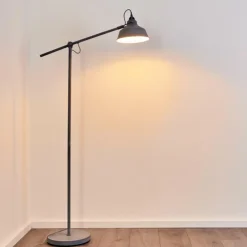 hofstein Lampadaires Et Lampes Sur Pied|Lampadaire Luven Gris, 1 lumière
