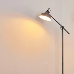 hofstein Lampadaires Et Lampes Sur Pied|Lampadaire Luven Gris, 1 lumière
