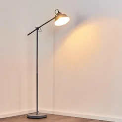 hofstein Lampadaires Et Lampes Sur Pied|Lampadaire Luven Gris, 1 lumière