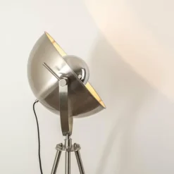 hofstein Lampadaires Et Lampes Sur Pied|Lampadaire Maloy Chrome, Nickel mat, 1 lumière