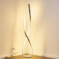 hofstein Éclairage Led|Lampadaire Medle LED Nickel mat, 1 lumière