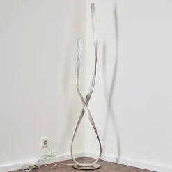 hofstein Éclairage Led|Lampadaire Medle LED Nickel mat, 1 lumière