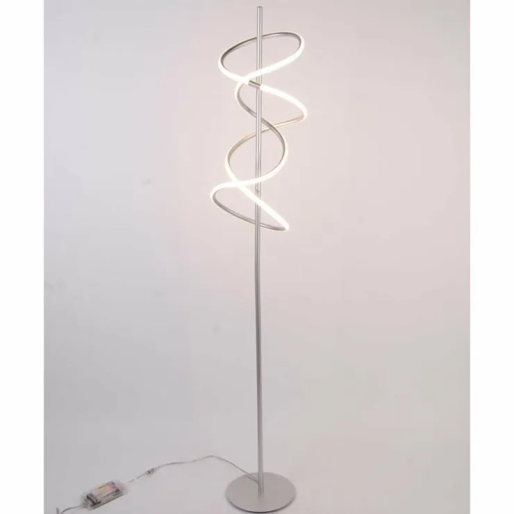 Luminaires Nino Lampadaires Et Lampes Sur Pied|Lampadaire Nino-Leuchten VOLUTA LED Argenté, 1 lumière
