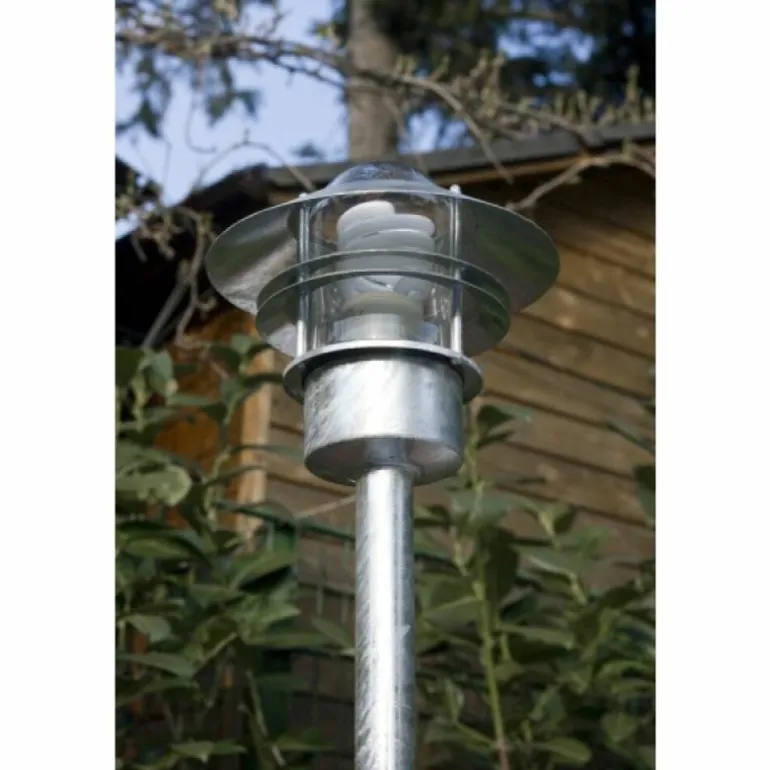 Lampadaire Nordlux Blokhus Acier inoxydable, Noir, Transparent, 1 lumière