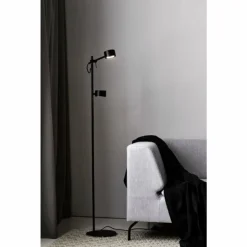 Luminaires Nordlux Éclairage Led|Lampadaire Nordlux CLYDE LED Noir, 2 lumières