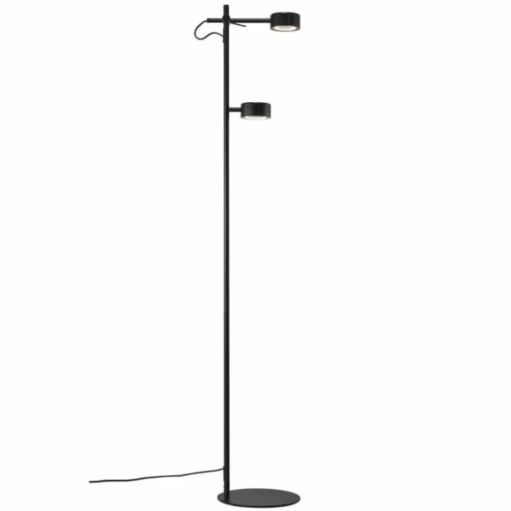 Luminaires Nordlux Éclairage Led|Lampadaire Nordlux CLYDE LED Noir, 2 lumières