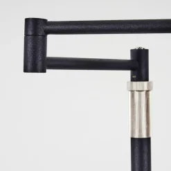 hofstein Éclairage Led|Lampadaire Norrlida LED Chrome, Noir, 1 lumière