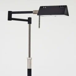 hofstein Éclairage Led|Lampadaire Norrlida LED Chrome, Noir, 1 lumière