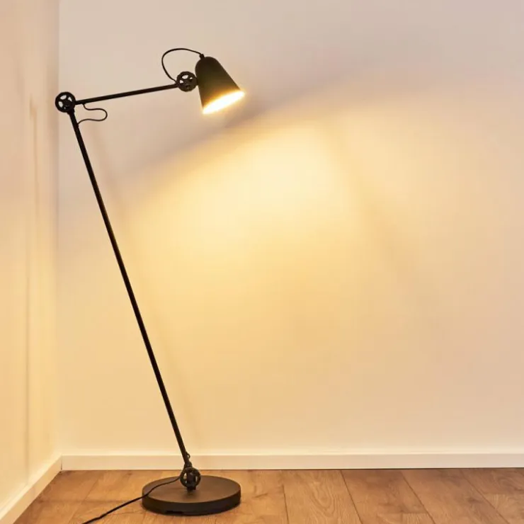 hofstein Lampadaires Et Lampes Sur Pied|Lampadaire Pany Noir, 1 lumière