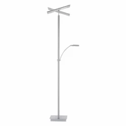 Luminaires Paul Neuhaus Éclairage Led|Lampadaire Paul Neuhaus ARTUR LED Acier inoxydable, 2 lumières