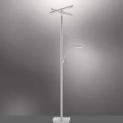 Luminaires Paul Neuhaus Éclairage Led|Lampadaire Paul Neuhaus ARTUR LED Acier inoxydable, 2 lumières
