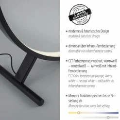 Luminaires Paul Neuhaus Éclairage Led|Lampadaire Paul Neuhaus HULA LED Noir, 1 lumière, Télécommandes