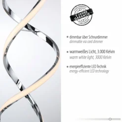 Luminaires Paul Neuhaus Lampadaires Et Lampes Sur Pied|Lampadaire Paul Neuhaus KIRIBI LED Chrome, 1 lumière
