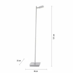 Luminaires Paul Neuhaus Éclairage Led|Lampadaire Paul Neuhaus PURE-MIRA LED Aluminium, 1 lumière, Télécommandes