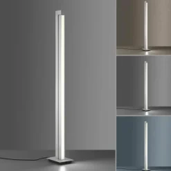 Luminaires Paul Neuhaus Lampadaires Et Lampes Sur Pied|Lampadaire Paul Neuhaus PURE-LINES LED Aluminium, 1 lumière, Télécommandes