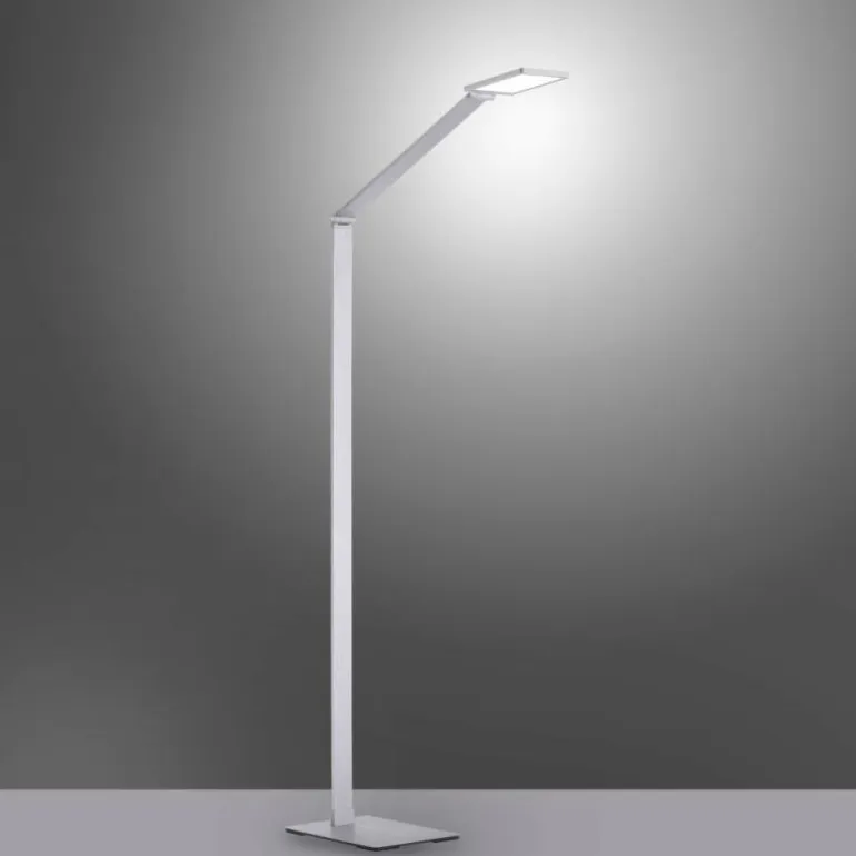 Lampadaire Paul Neuhaus Q-HANNES LED Argenté, 1 lumière, Télécommandes