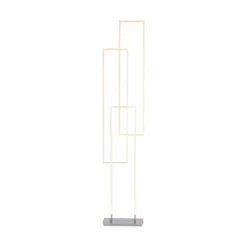 Lampadaire Paul Neuhaus Q-INIGO LED Acier brossé, 3 lumières, Télécommandes