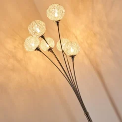 hofstein Lampadaires Et Lampes Sur Pied|Lampadaire Paul Neuhaus WOMBLE Acier inoxydable, 6 lumières