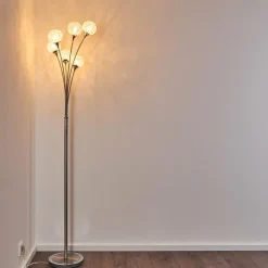 hofstein Lampadaires Et Lampes Sur Pied|Lampadaire Paul Neuhaus WOMBLE Acier inoxydable, 6 lumières