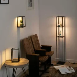 Luminaires Paul Neuhaus Éclairage Led|Lampadaire Paul-Neuhaus CONTURA LED Noir, 4 lumières