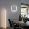Lampadaire Paul-Neuhaus Q-KAAN LED Acier brossé, 2 lumières, Télécommandes