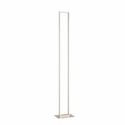 Lampadaire Paul-Neuhaus Q-KAAN LED Acier brossé, 2 lumières, Télécommandes