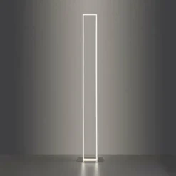 Lampadaire Paul-Neuhaus Q-KAAN LED Acier brossé, 2 lumières, Télécommandes
