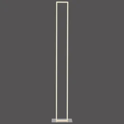 Lampadaire Paul-Neuhaus Q-KAAN LED Acier brossé, 2 lumières, Télécommandes