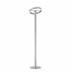 Lampadaire Paul-Neuhaus Q-VITO LED Acier brossé, 3 lumières, Télécommandes