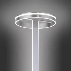 Lampadaire Paul-Neuhaus Q-VITO LED Acier brossé, 3 lumières, Télécommandes