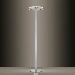Lampadaire Paul-Neuhaus Q-VITO LED Acier brossé, 3 lumières, Télécommandes