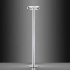 Lampadaire Paul-Neuhaus Q-VITO LED Acier brossé, 3 lumières, Télécommandes