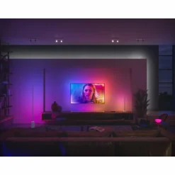 Lampadaire Philips Hue Signe LED Blanc, 1 lumière, Changeur de couleurs