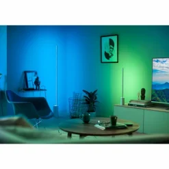 Lampadaire Philips Hue Signe LED Blanc, 1 lumière, Changeur de couleurs