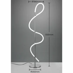 Luminaires Reality Éclairage Led|Lampadaire Reality Argos LED Chrome, 1 lumière