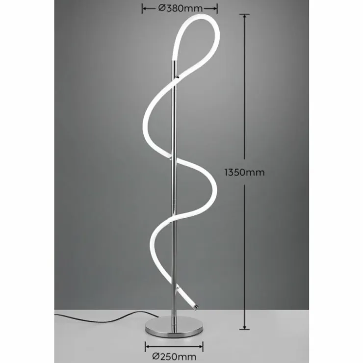 Luminaires Reality Éclairage Led|Lampadaire Reality Argos LED Chrome, 1 lumière