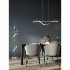 Luminaires Reality Éclairage Led|Lampadaire Reality Isabel LED Chrome, 1 lumière