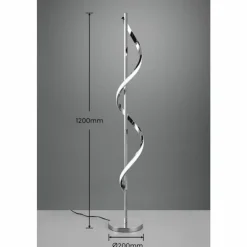 Luminaires Reality Éclairage Led|Lampadaire Reality Isabel LED Chrome, 1 lumière