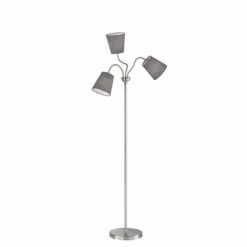 Luminaires Reality Lampadaires Et Lampes Sur Pied|Lampadaire Reality WINDU Nickel mat, 3 lumières