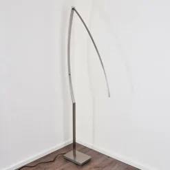 hofstein Lampadaires Et Lampes Sur Pied|Lampadaire Santa Marta LED Nickel mat, 1 lumière