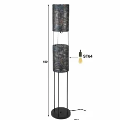 hofstein Lampadaires Et Lampes Sur Pied|Lampadaire Sarzedas, 2 lumières