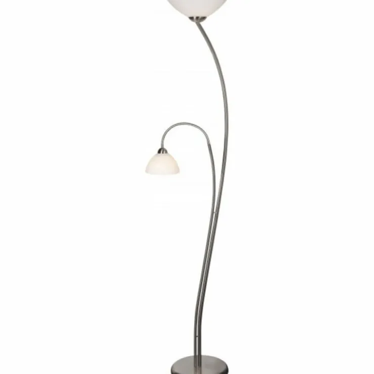 Luminaires Steinhauer Lampadaires Et Lampes Sur Pied|Lampadaire Steinhauer CAPRI Acier inoxydable, 2 lumières