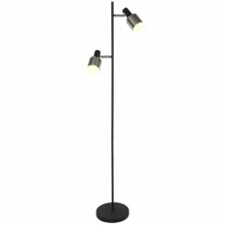 Luminaires Steinhauer Lampadaires Et Lampes Sur Pied|Lampadaire Steinhauer Fjorgard Noir, 2 lumières