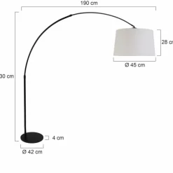 Luminaires Steinhauer Lampadaires Et Lampes Sur Pied|Lampadaire Steinhauer Lilac Noir, 1 lumière