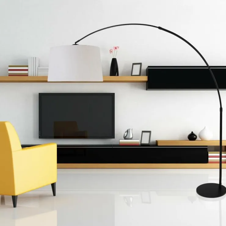 Luminaires Steinhauer Lampadaires Et Lampes Sur Pied|Lampadaire Steinhauer Lilac Noir, 1 lumière